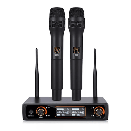Micrófono Inalámbrico Uhf Profesional 16 Canales 2micrófonos