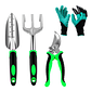 Set 4 Piezas Herramientas Jardinería Huerto Plantas - Miniatura 1
