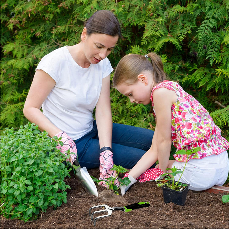 Set 4 Piezas Herramientas Jardinería Huerto Plantas 7