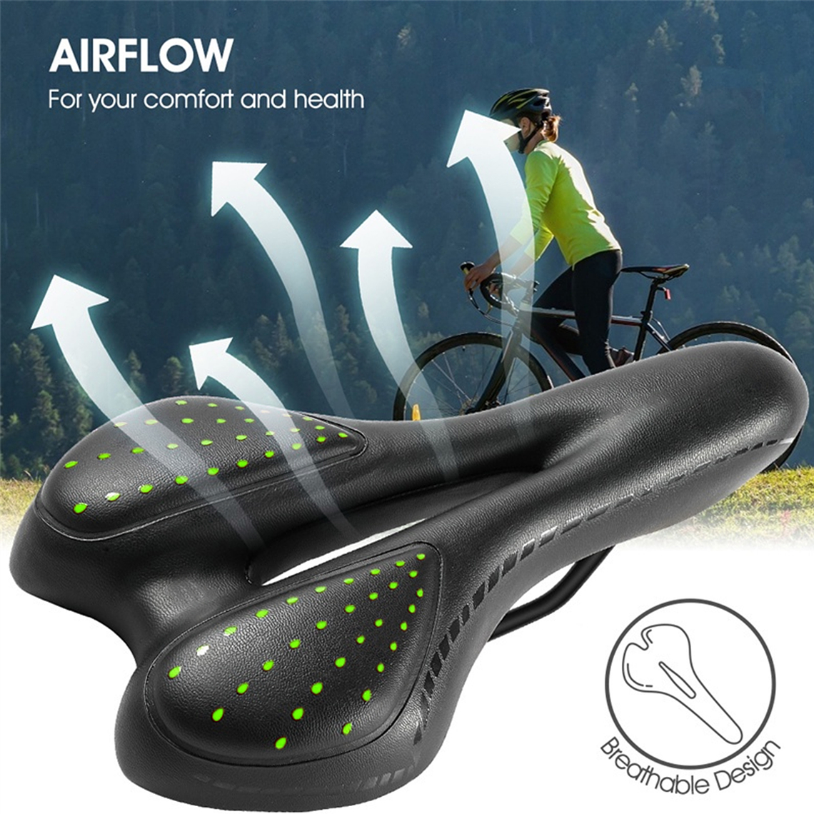 Sillin Gel Antiprostatico/ Asiento Bicicleta Cómodo 7