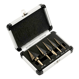 Brocas Conicas Paso A Paso Cobalto + Maleta