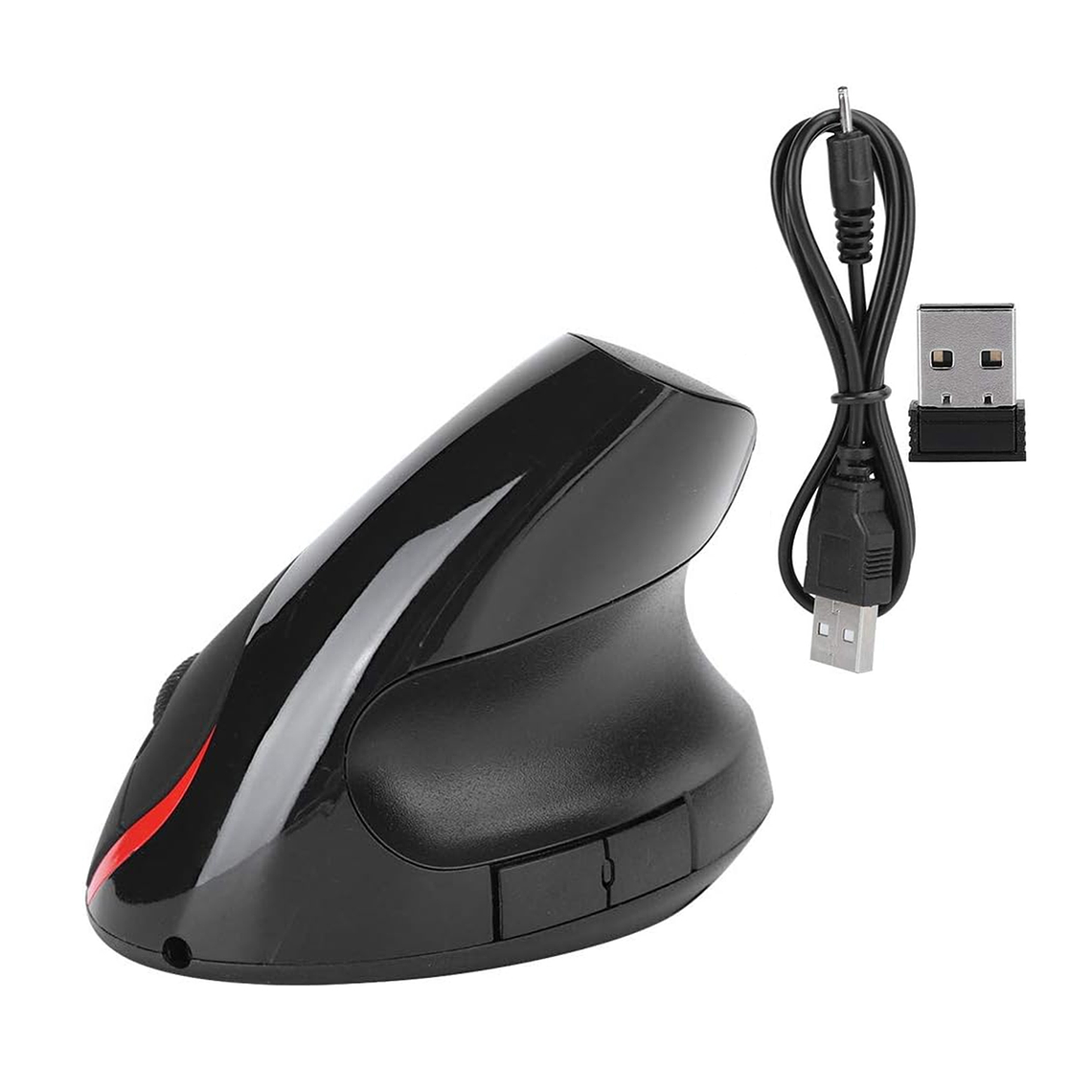 Mouse Optico Vertical Ergonomico Inalambrico Rf Pc Smart Tv 4