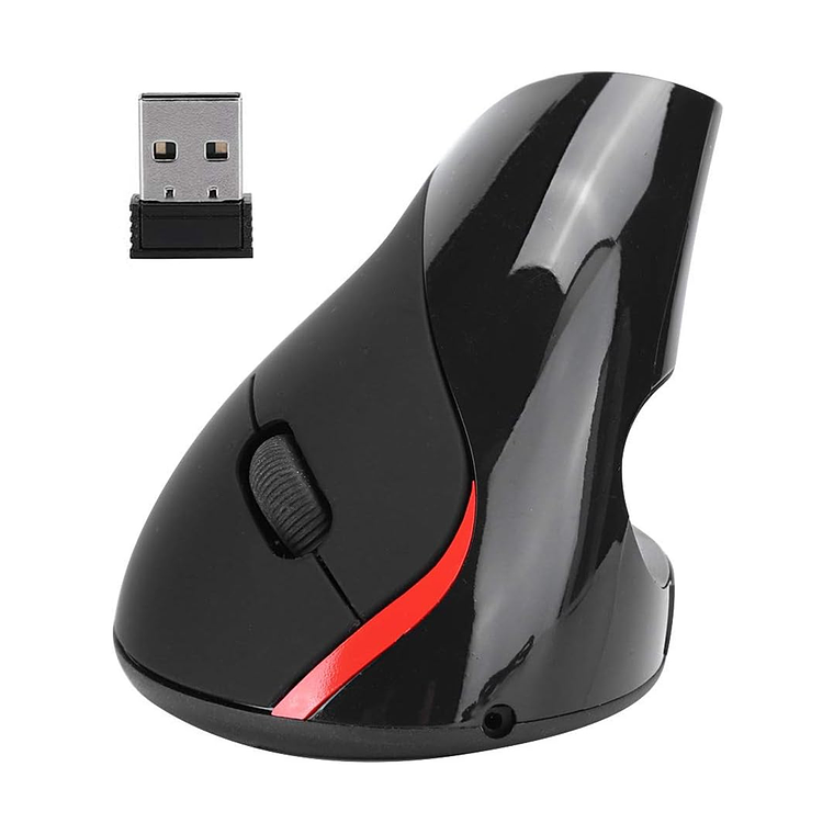 Mouse Optico Vertical Ergonomico Inalambrico Rf Pc Smart Tv 1