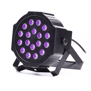 Foco18 Led Uv Negro Luz Dmx Fiesta Fluor