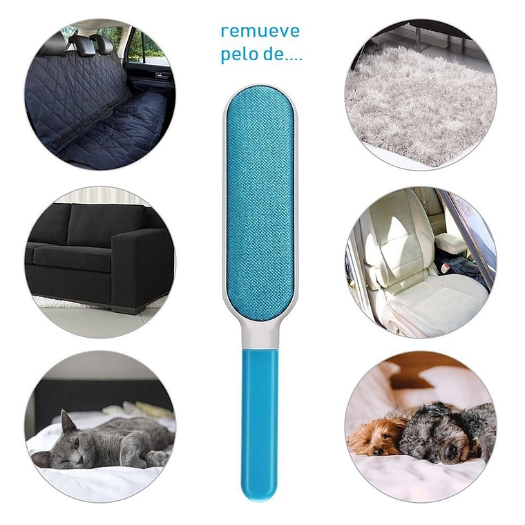 Cepillo Quita Pelos De Mascota Saca Pelusas De Sillon Ropa 2