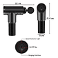 Pistola Masajeador Muscular Facial Vibrador Inalambrico - Miniatura 5
