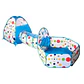 Carpa Piscina De Pelotas Con Tunel Castillo Niños Plegable - Miniatura 2