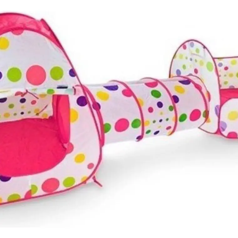 Carpa Piscina De Pelotas Con Tunel Castillo Niños Plegable 3