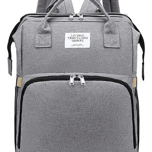 Bolsa Mochila De Pañales Para Mamá Cama De Bebé Plegable