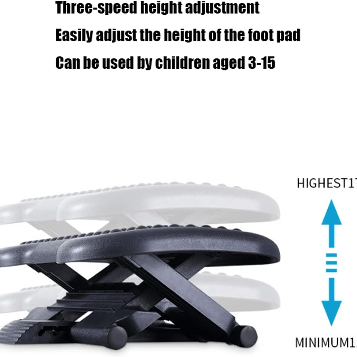 Reposa Apoya Pies Ergonómico 3 Posiciones 4