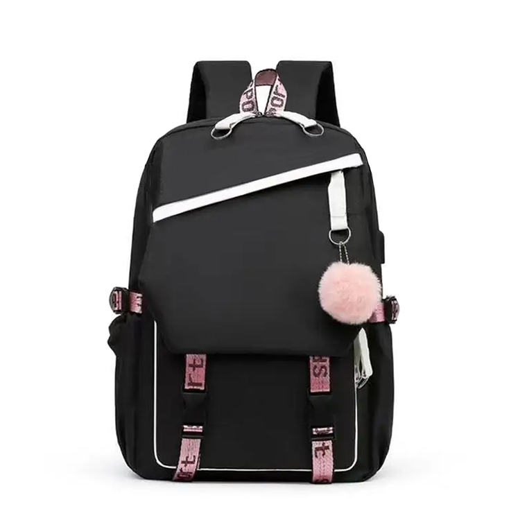Mochila Urbana Bolso Escolar Juvenil Con Interfaz Usb Aux 1