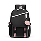 Mochila Urbana Bolso Escolar Juvenil Con Interfaz Usb Aux - Miniatura 1