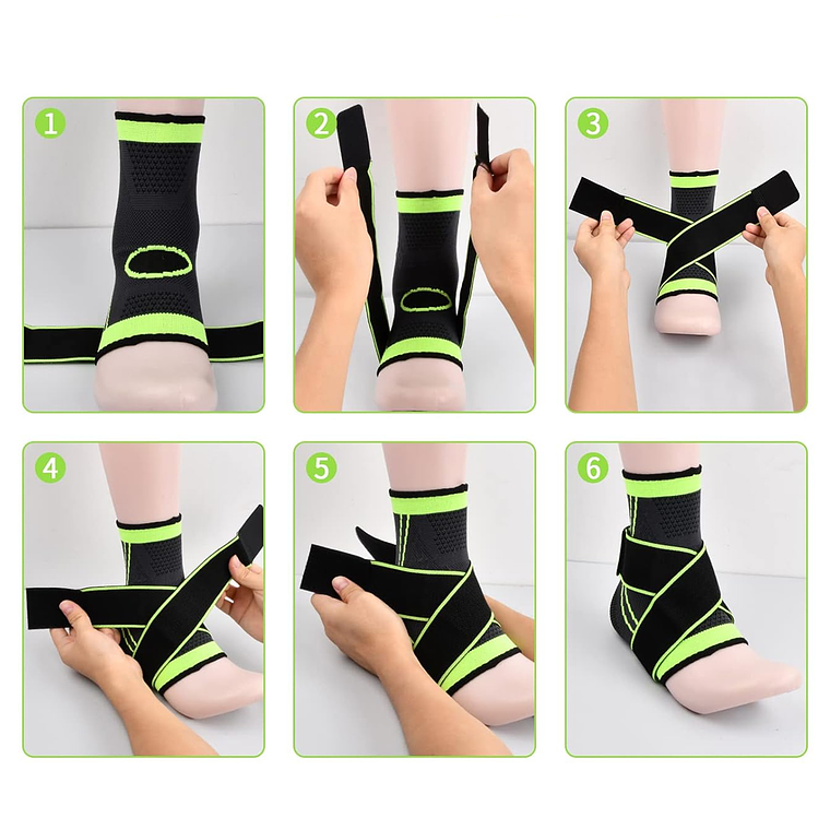 Tobillera Deportiva De Compresión Ajustable P/esguince 2