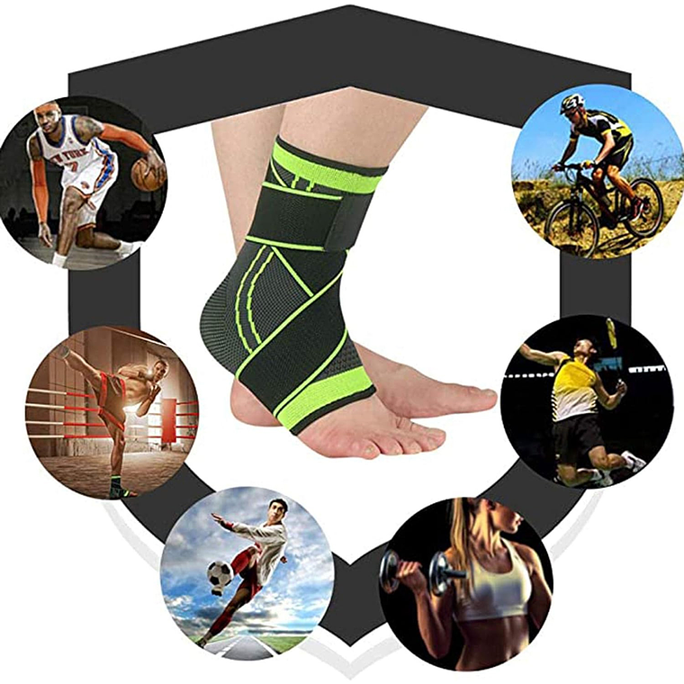 Tobillera Deportiva De Compresión Ajustable P/esguince 4