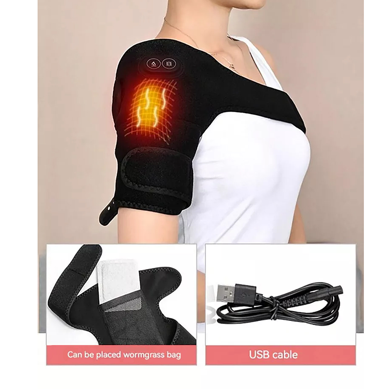 Hombrera Soporte De Hombro Calefacción Compresión Vibrador 2