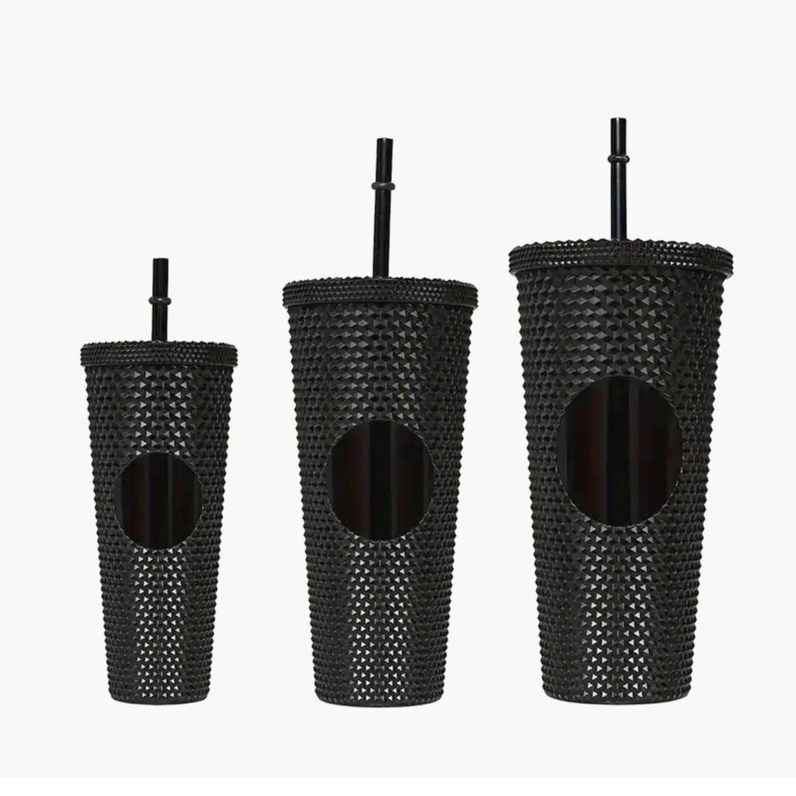 Pack De 3 Vasos Tumbler Tipo Starbucks Con Bombilla Y Tapa 1