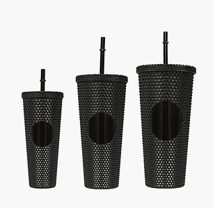 Pack De 3 Vasos Tumbler Tipo Starbucks Con Bombilla Y Tapa