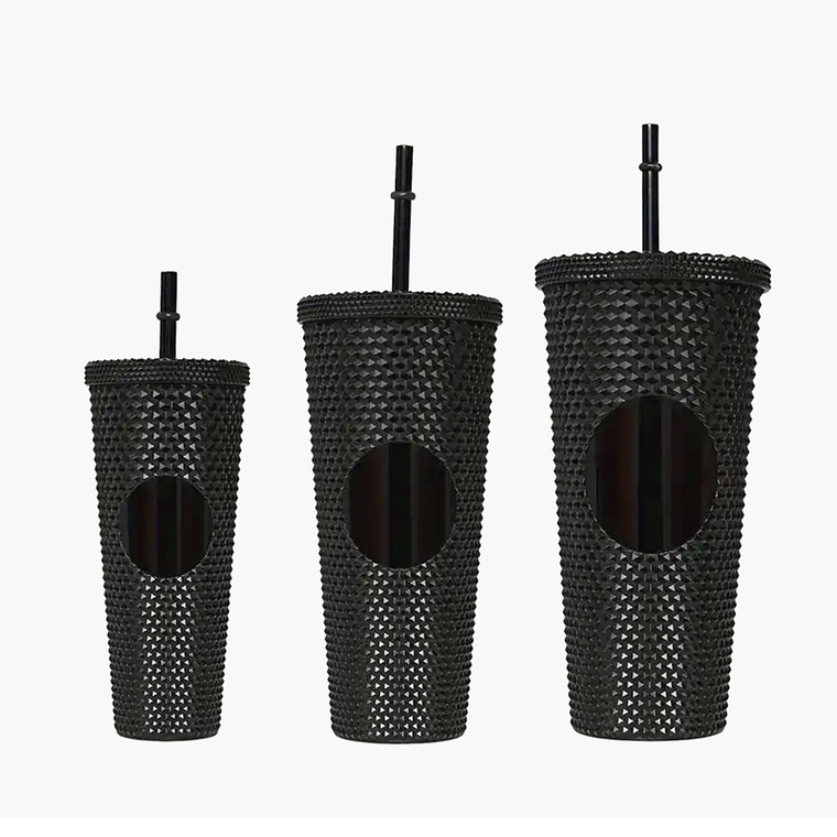 Pack De 3 Vasos Tumbler Tipo Starbucks Con Bombilla Y Tapa 1