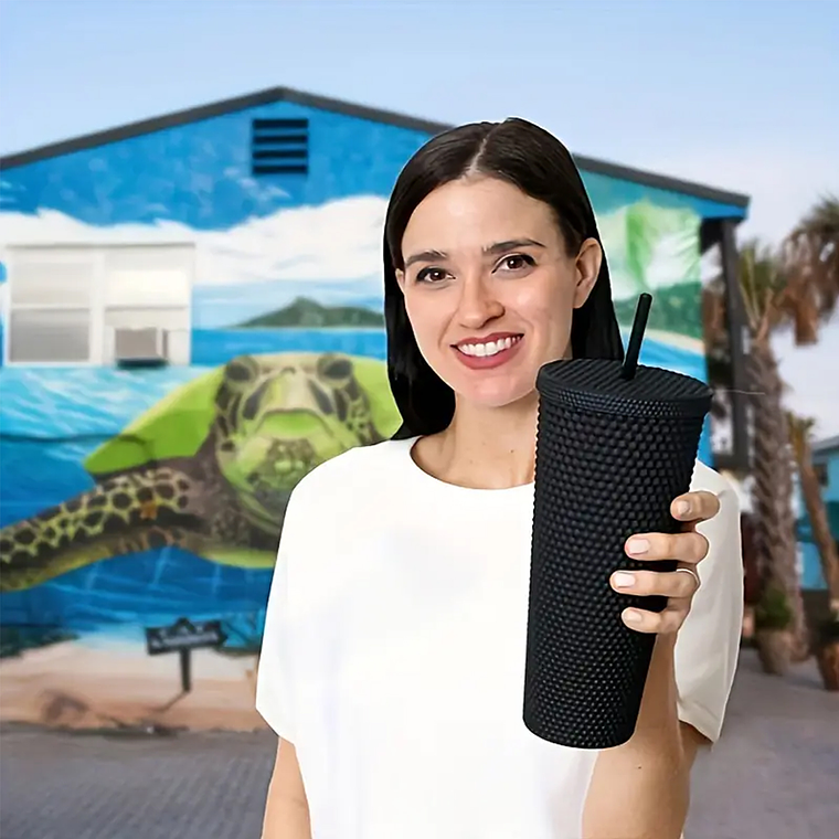 Pack De 3 Vasos Tumbler Tipo Starbucks Con Bombilla Y Tapa 6