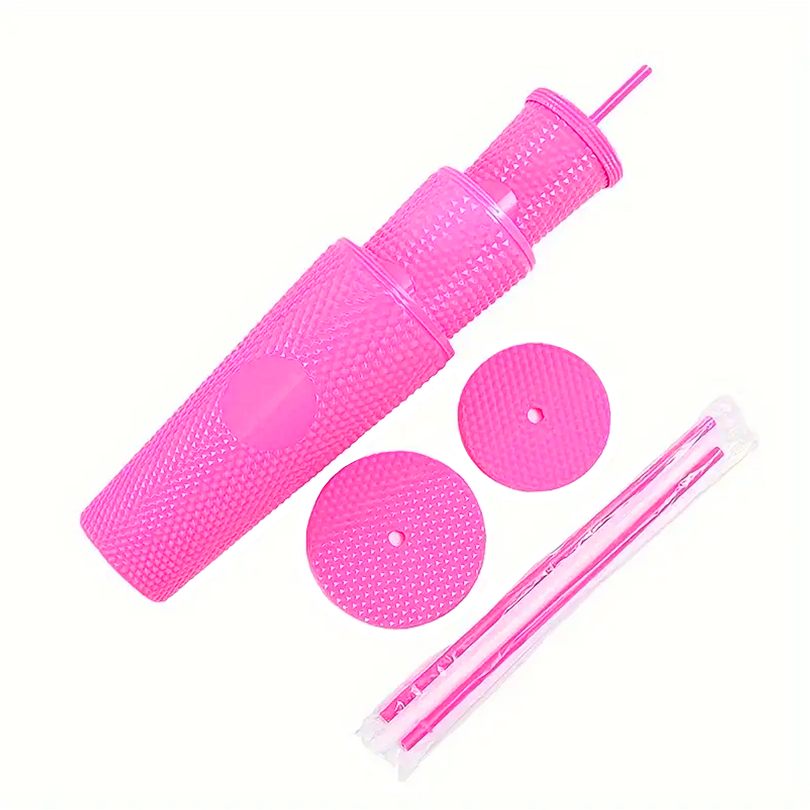 Pack De 3 Vasos Tumbler Tipo Starbucks Con Bombilla Y Tapa 4