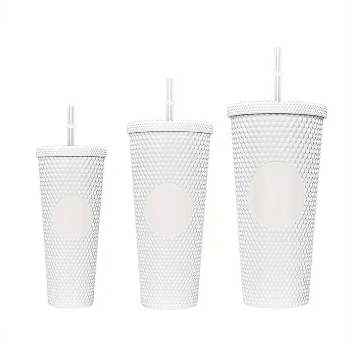 Pack De 3 Vasos Tumbler Tipo Starbucks Con Bombilla Y Tapa 3