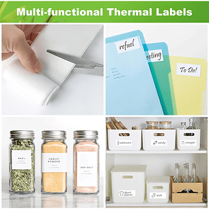 5 Rollos Papel Adhesivo Térmico Para Mini Impresora 58mm