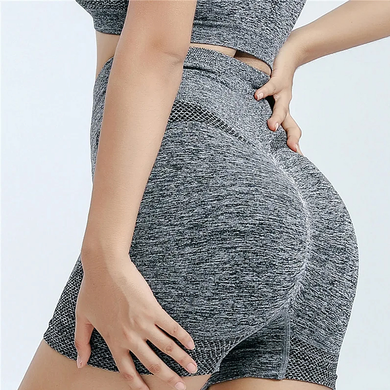 Conjunto Deportivo Para Gym Yoga Peto Y Short Levanta Gluteo 6