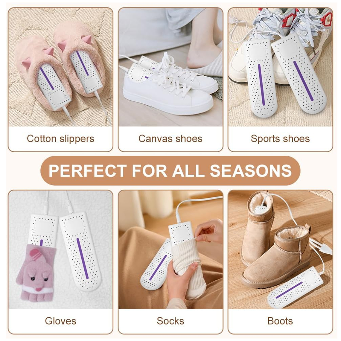 Secador De Zapatos Usb Con Esterilización Ultravioleta 7