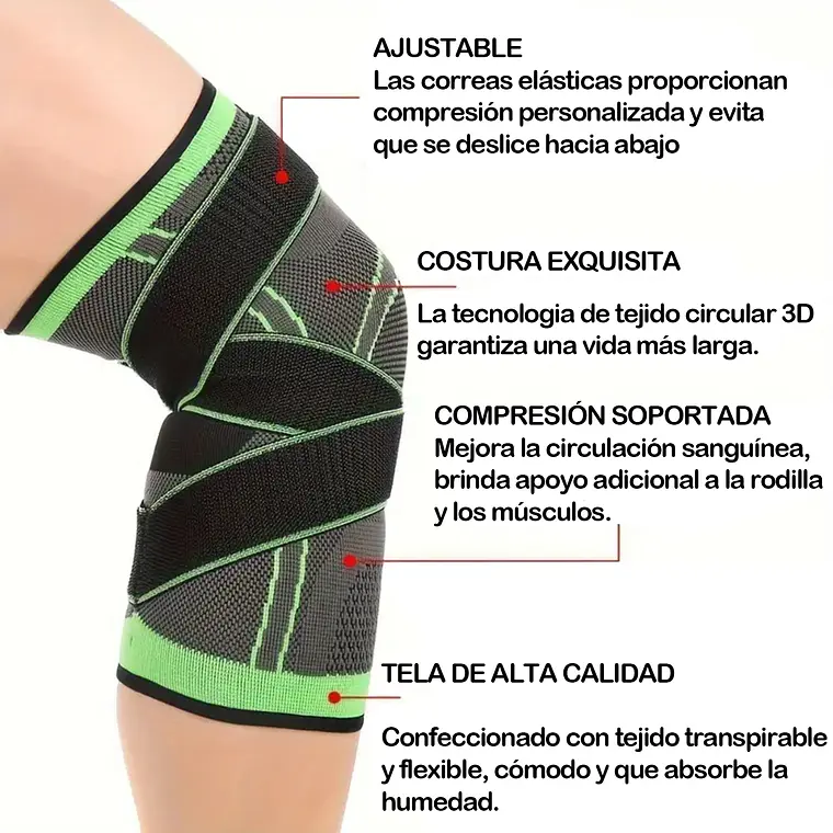 Rodillera Venda Elástica Ortopédica Compresión Rodilla 2