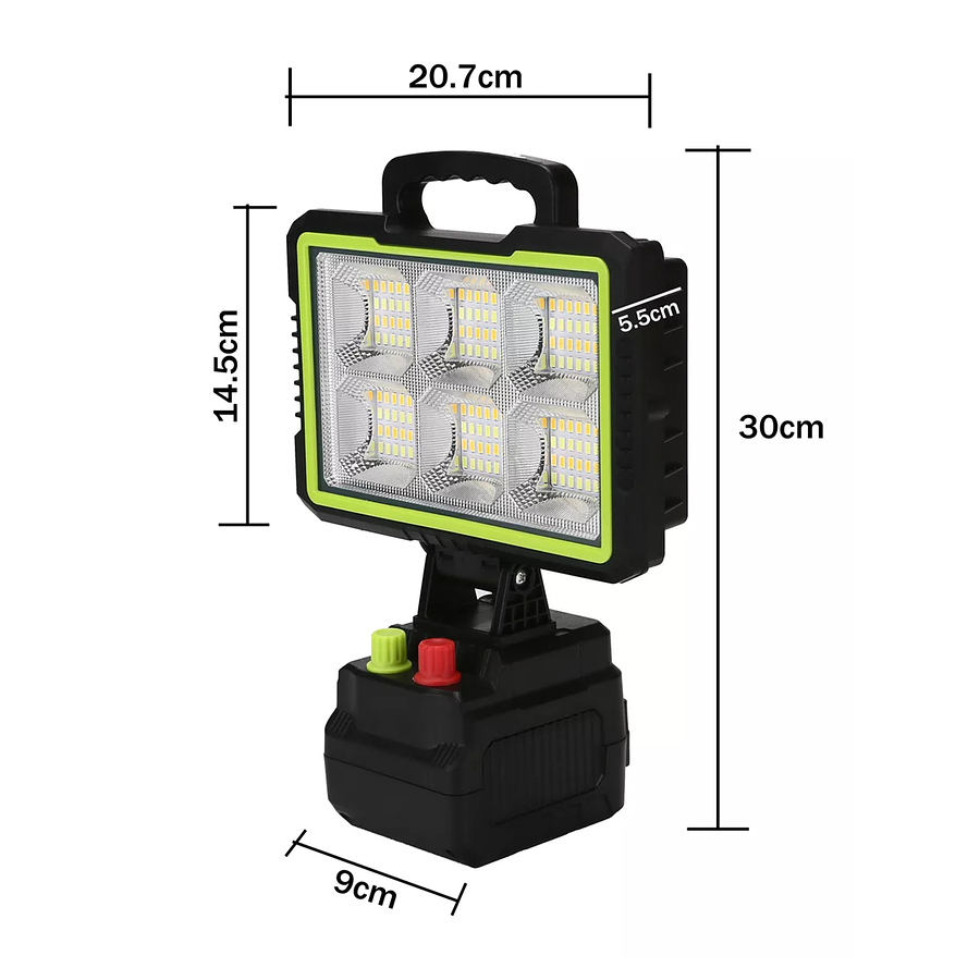 Reflector Proyector Led Solar Portátil De 350w - Panel Solar