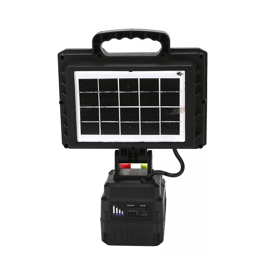 Reflector Proyector Led Solar Portátil De 350w - Panel Solar