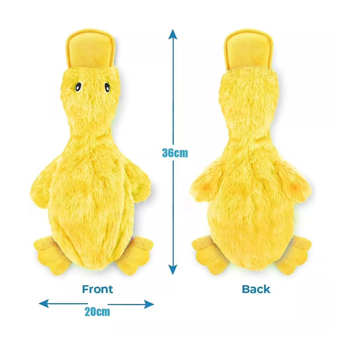 Pato Juguete Peluche Para Perros Mascotas Con Sonido 4