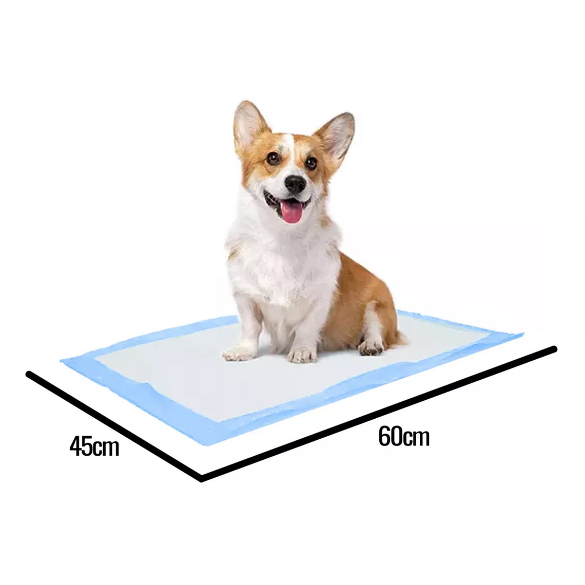 50 Pañales Tipo Sabanillas Mascotas Perros Gatos 60x45 Cms 5