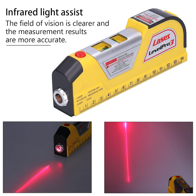 Nivel Laser Cinta Metrica Huincha Regla 3