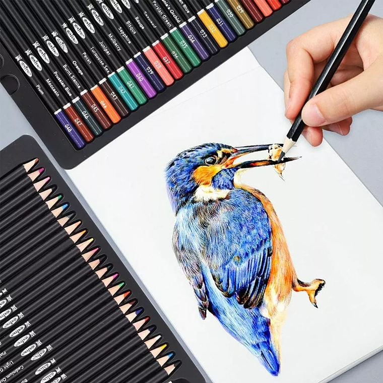 Set 72 Lapices Colores Premium Arte Profesional Caja Metal 5