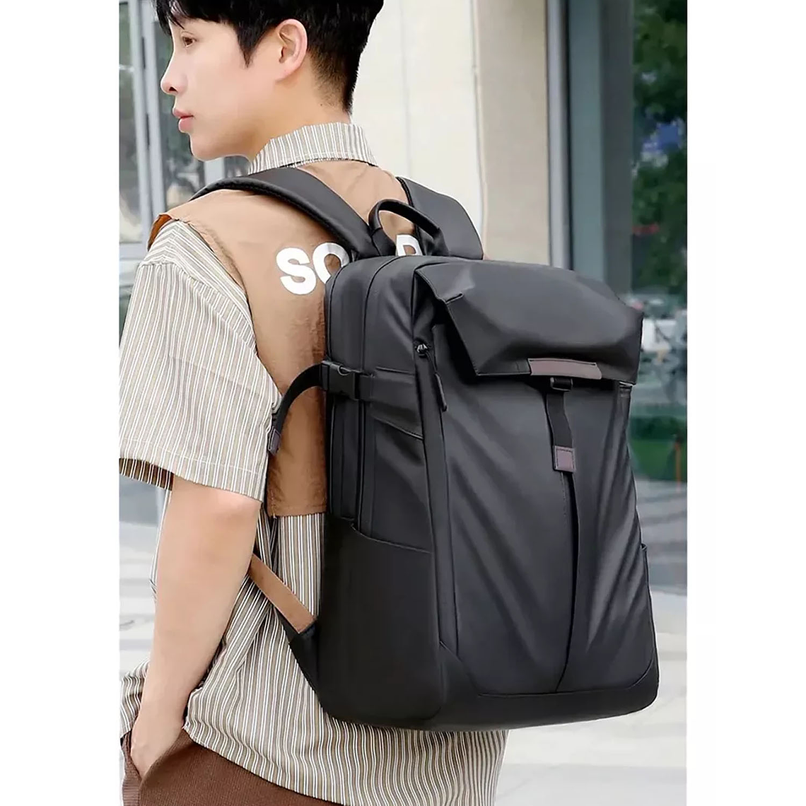 Mochila Para Viaje, Notebook, Expandible Para Balón Y Casco 5