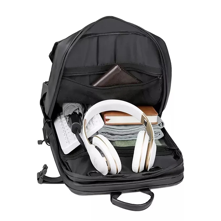 Mochila Para Viaje, Notebook, Expandible Para Balón Y Casco 2