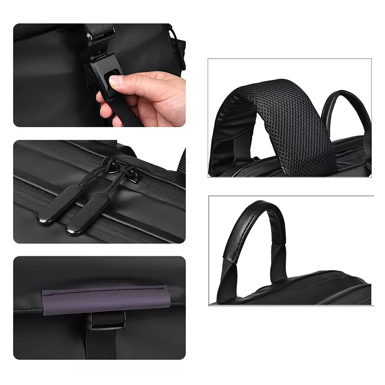 Mochila Para Viaje, Notebook, Expandible Para Balón Y Casco 4