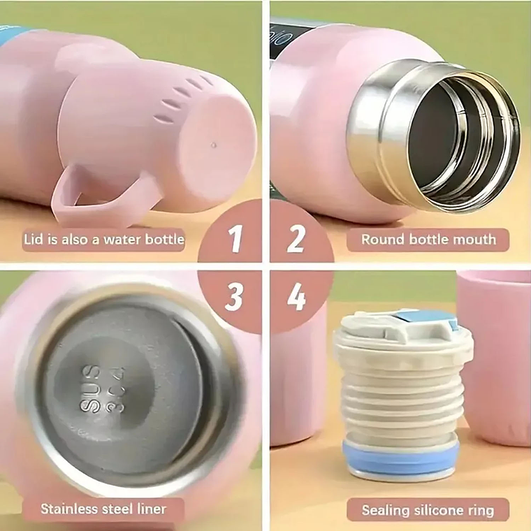 Termo Capacidad 700ml Térmico Para Bebidas Frías Y Caliente 4