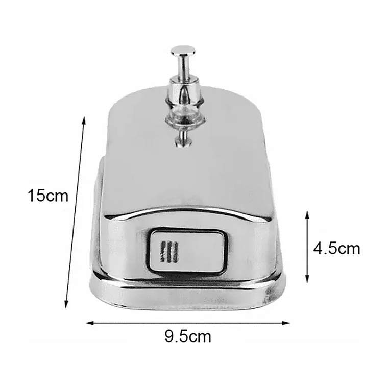 Dispensador Jabón Liquido Acero Inoxidable 500ml /plateado 5