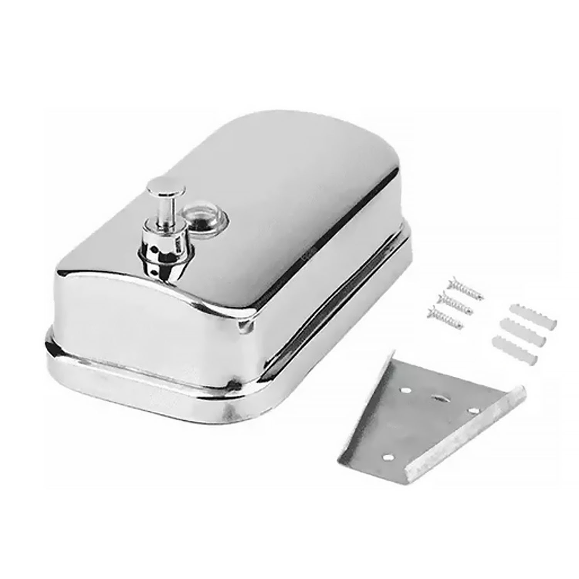 Dispensador Jabón Liquido Acero Inoxidable 500ml /plateado 3