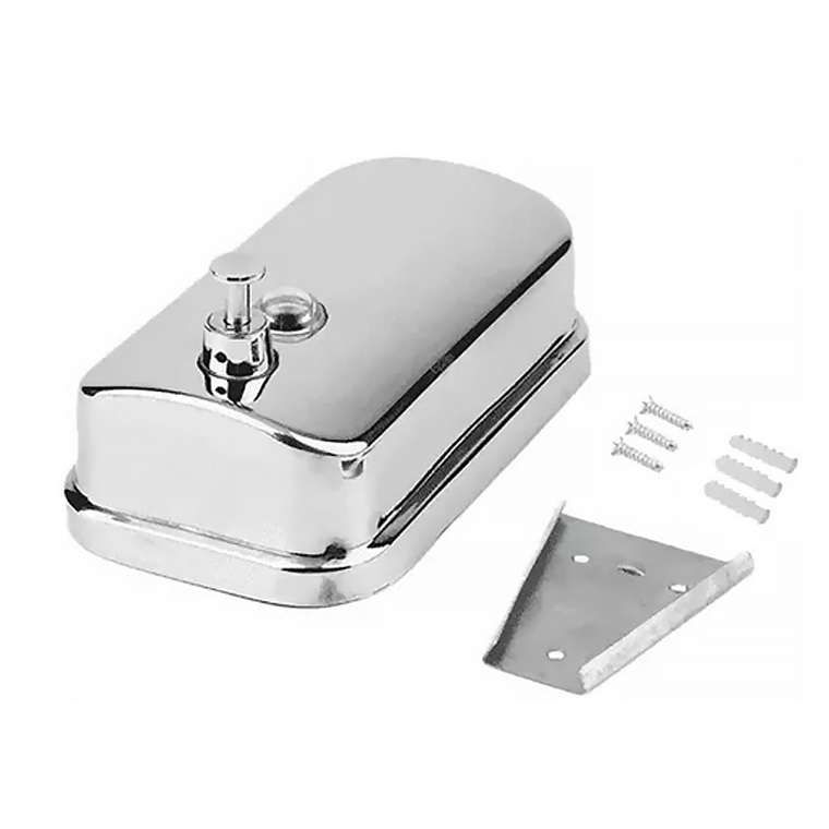 Dispensador Jabón Liquido Acero Inoxidable 500ml /plateado 3