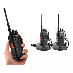 Pack 2 Radio Transmisor Walkie Talkie Bf-888s Manos Libres