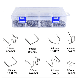 Kit De Grapas Para Soldadora Reparacion De Plasticos 800 Pcs