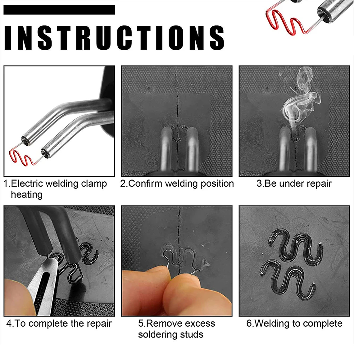 Kit De Grapas Para Soldadora Reparacion De Plasticos 800 Pcs 4