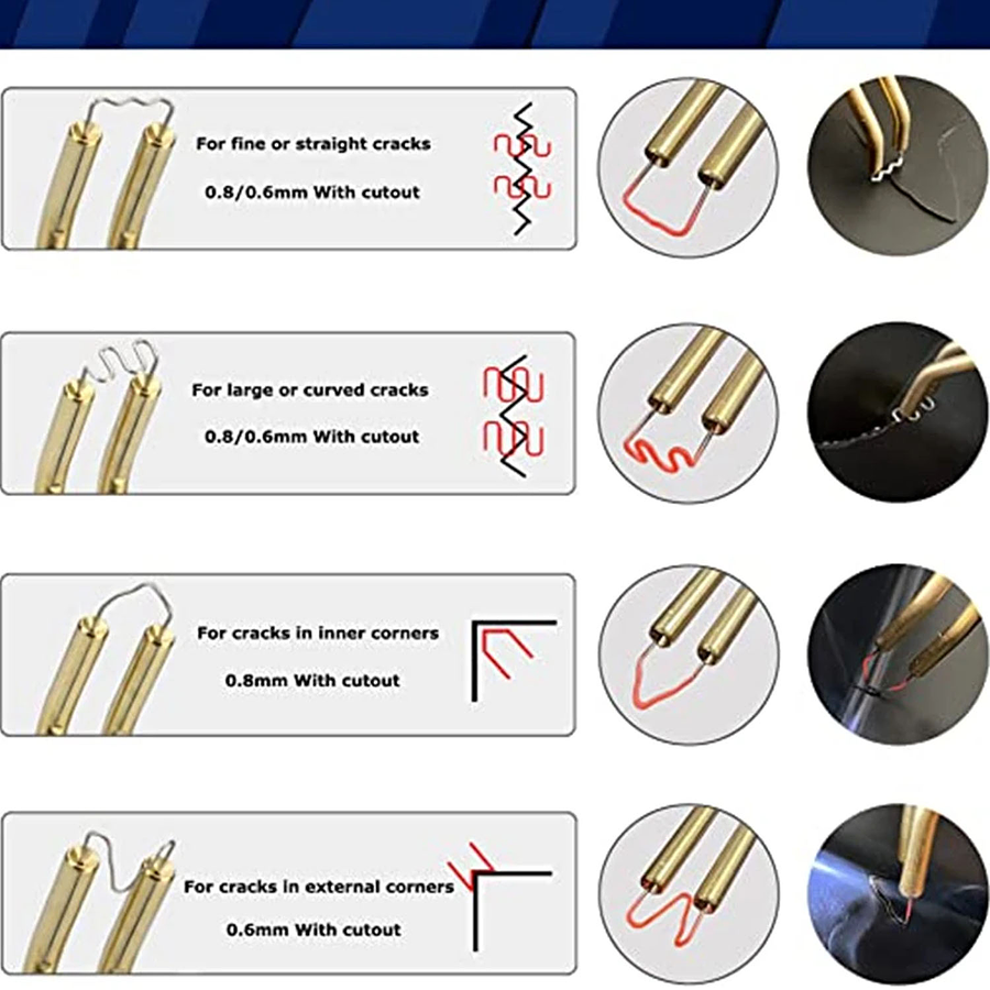 Kit De Grapas Para Soldadora Reparacion De Plasticos 800 Pcs