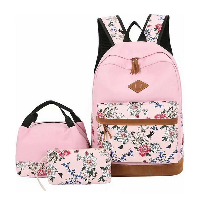 Kit Mochila Moda Casual Bolso Casual Para Mujer, 3 Piezas 1