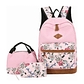 Kit Mochila Moda Casual Bolso Casual Para Mujer, 3 Piezas - Miniatura 1