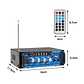 Amplificador Bluetooth 12v/220v Usb Fm Sd Card Karaoke Mp3 - Miniatura 3