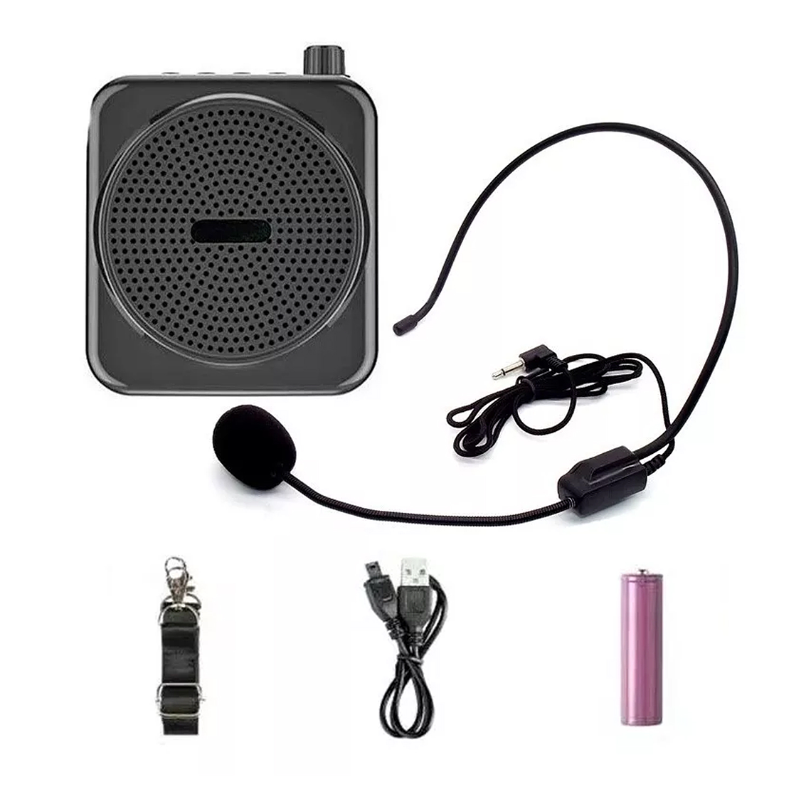 Amplificador De Voz Micrófono De Cintillo Conferencias 2